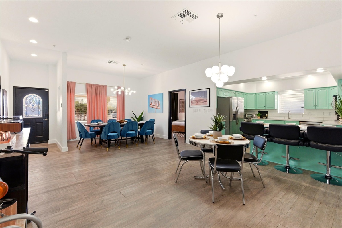 Downstairs Kitchen & Dining for 23