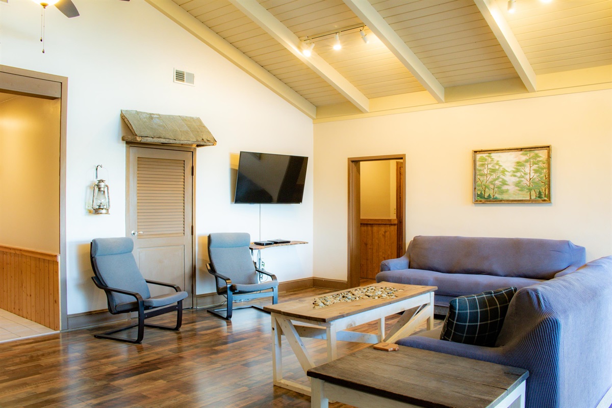 Upper Level Living Room complete with a 55"TV