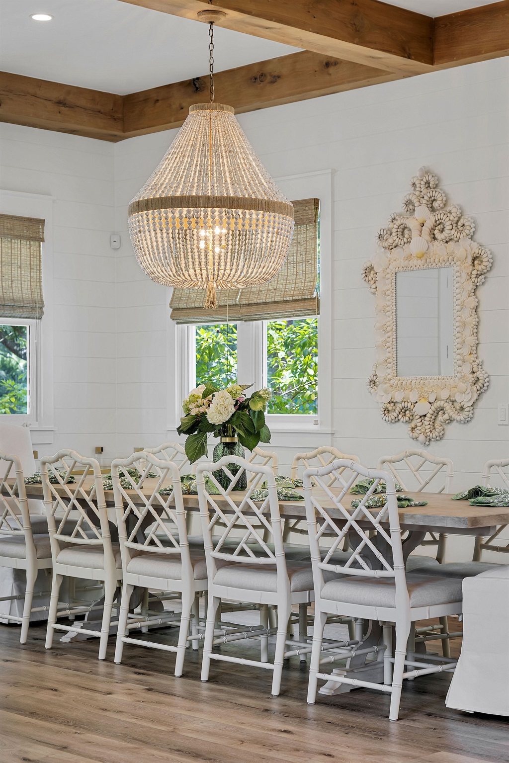 Enjoy family meals around this well prepared dining table.