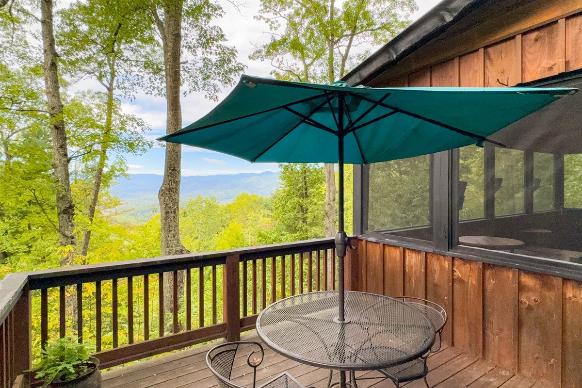 Choose between open air or screened in porch!