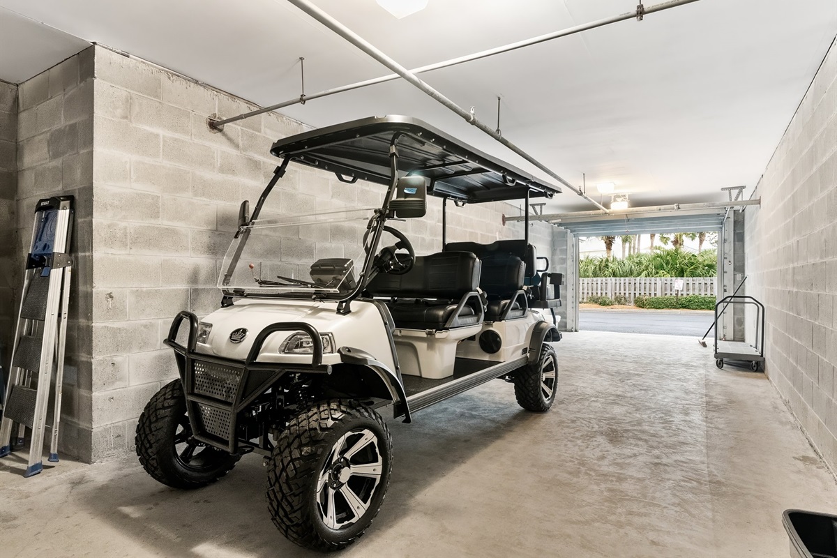 Six-seat electric golf cart