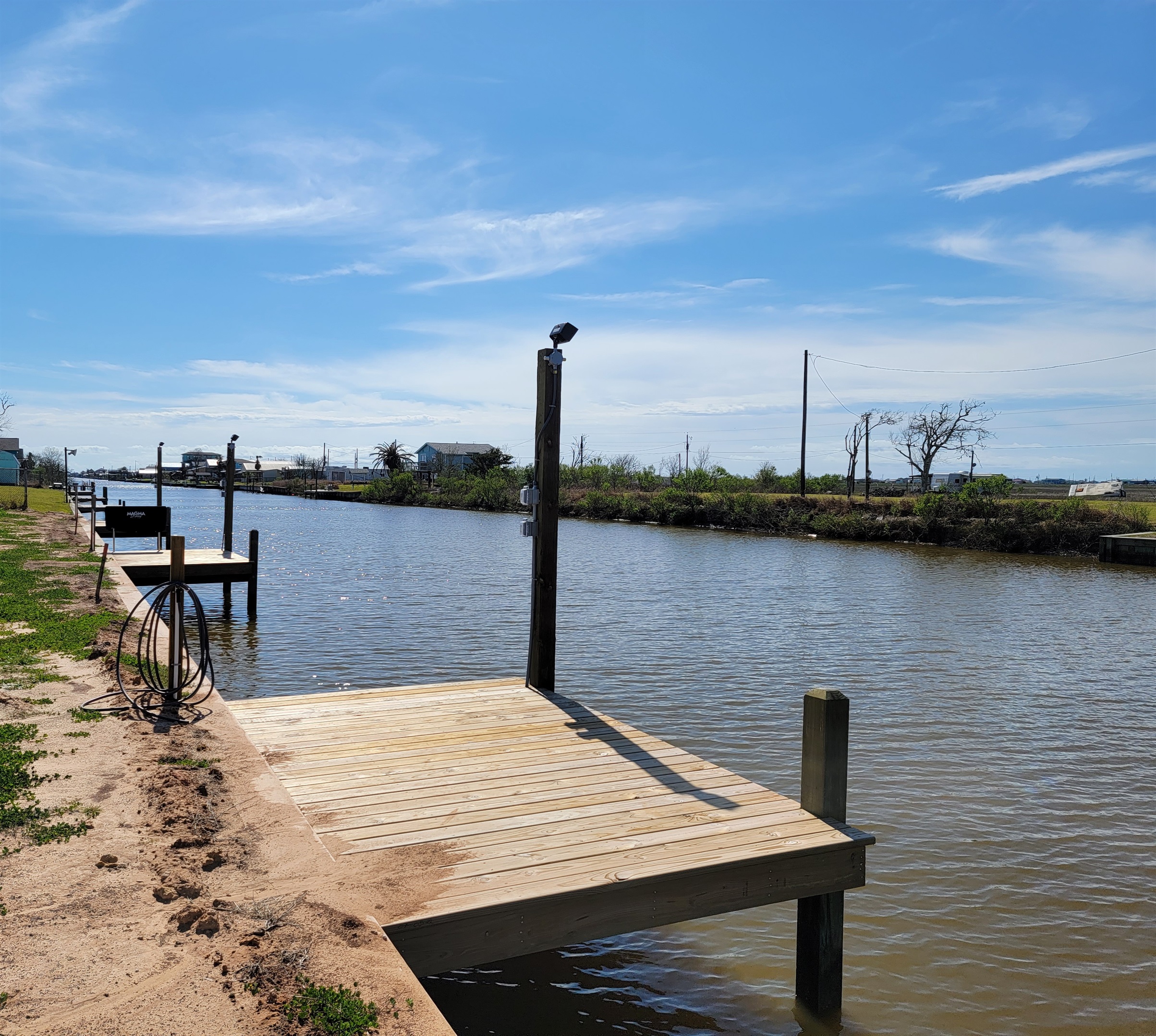 3 shared fishing piers, each with fishing lights for night time fishing!