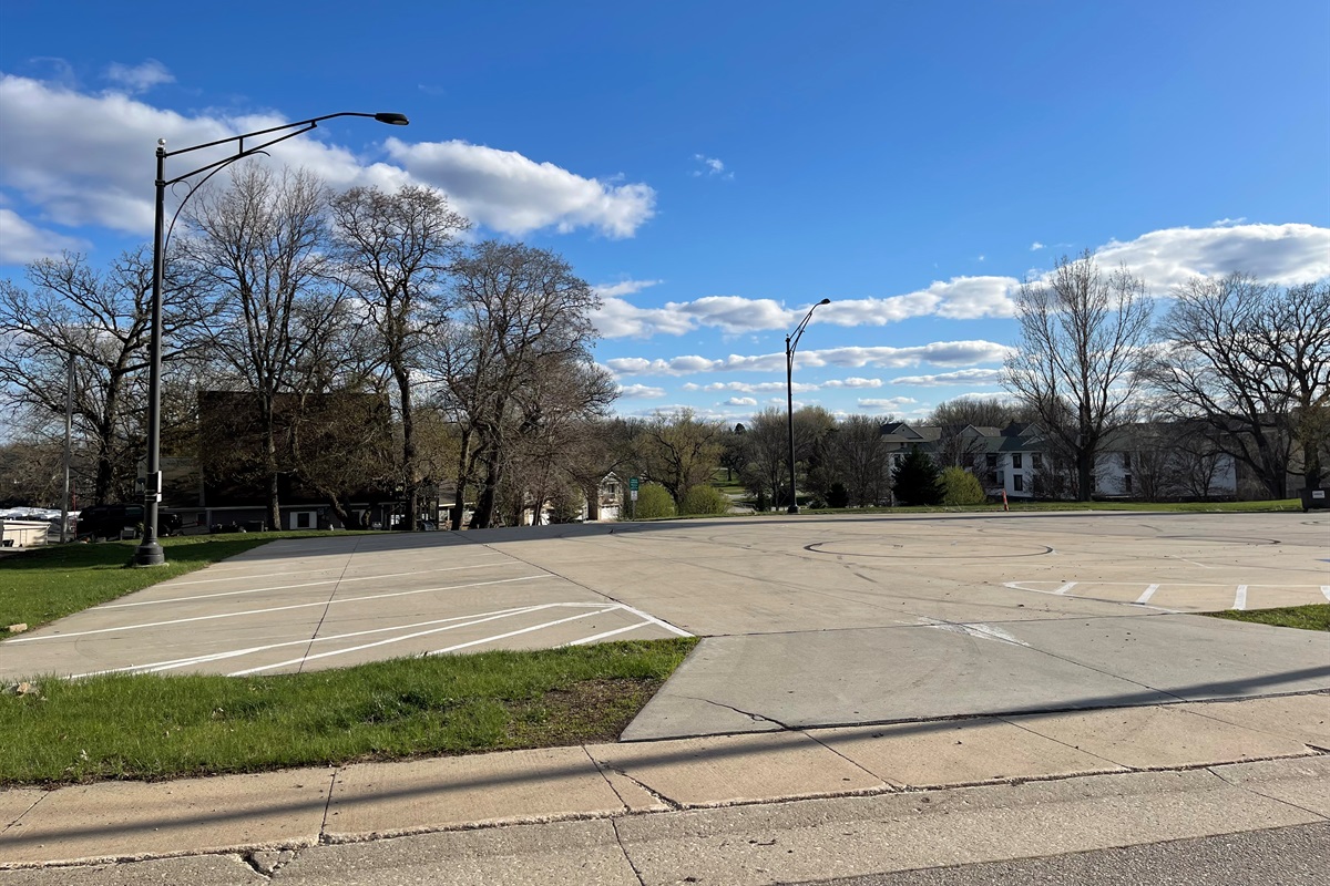 Extra parking lot close by