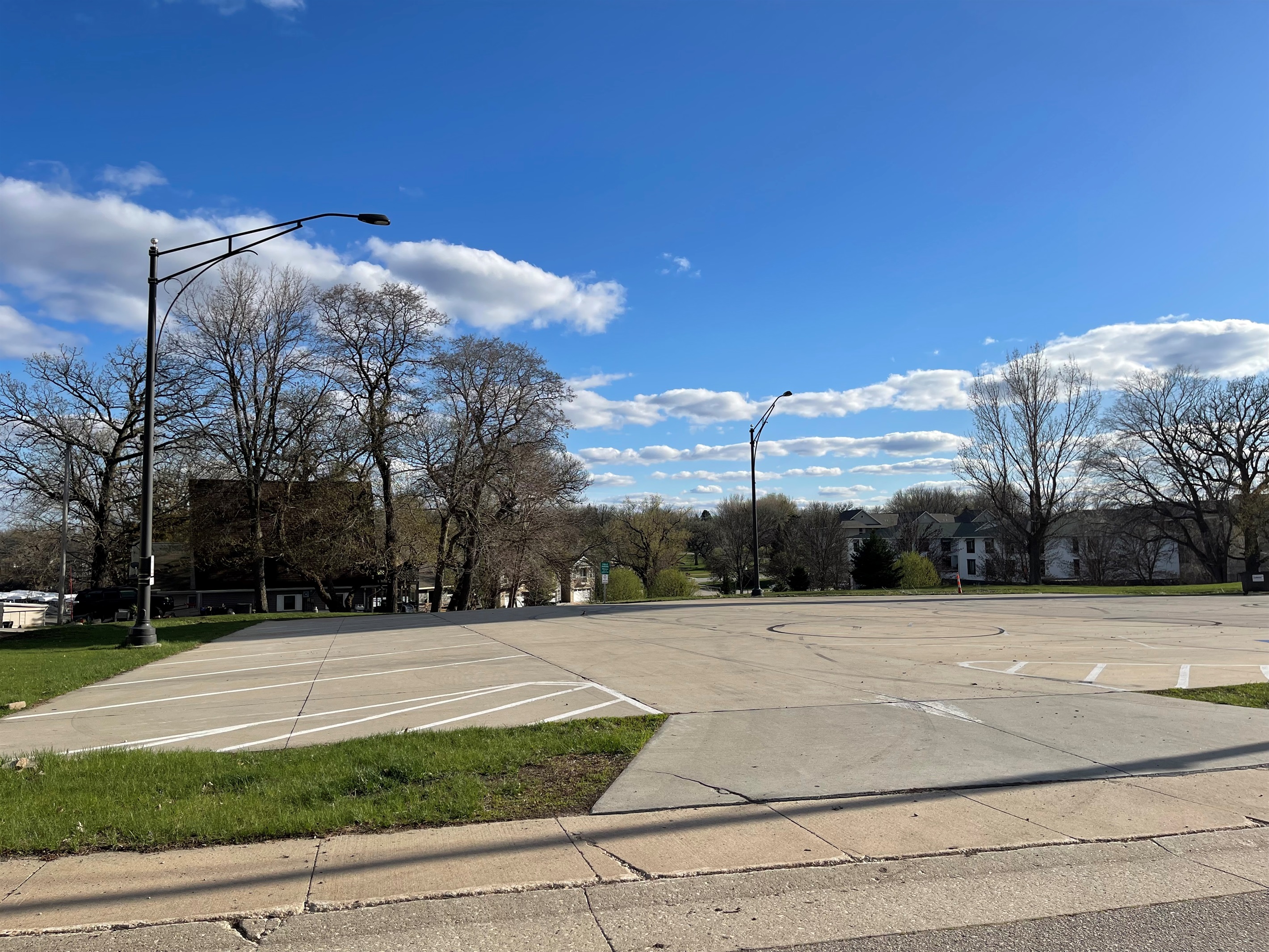 Extra parking lot close by