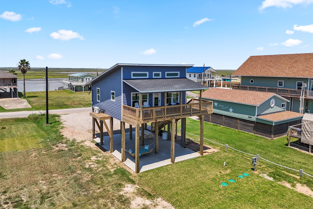 View of home from The Gulf