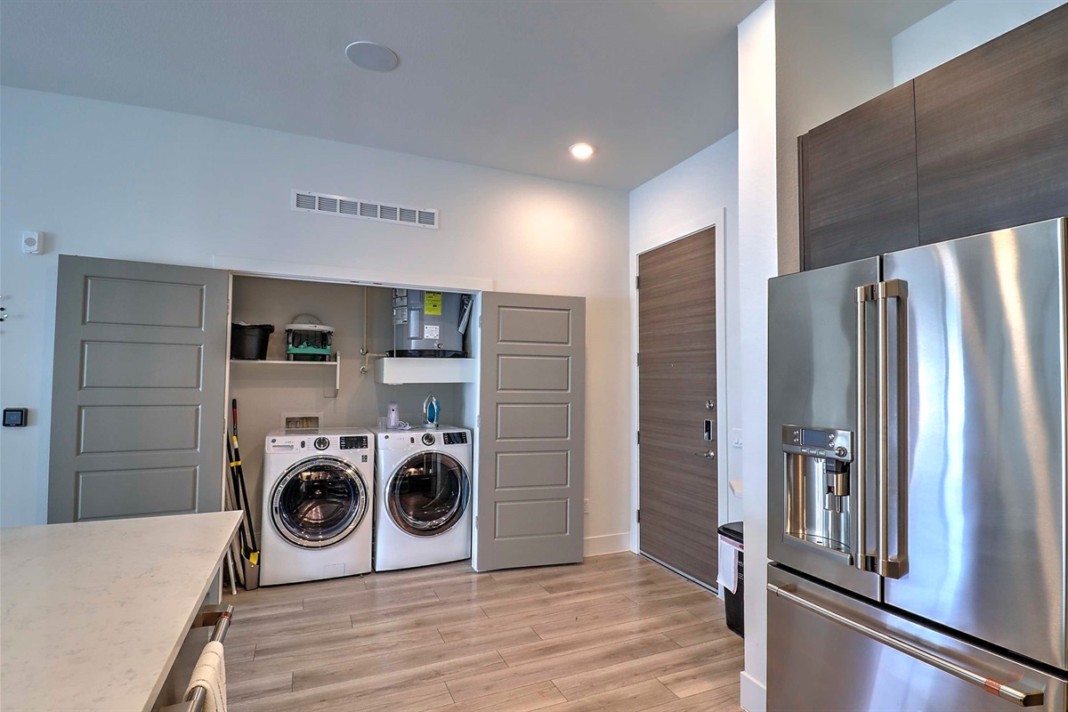 In unit washer and dryer