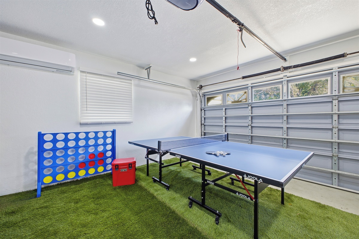 Game Room in Garage