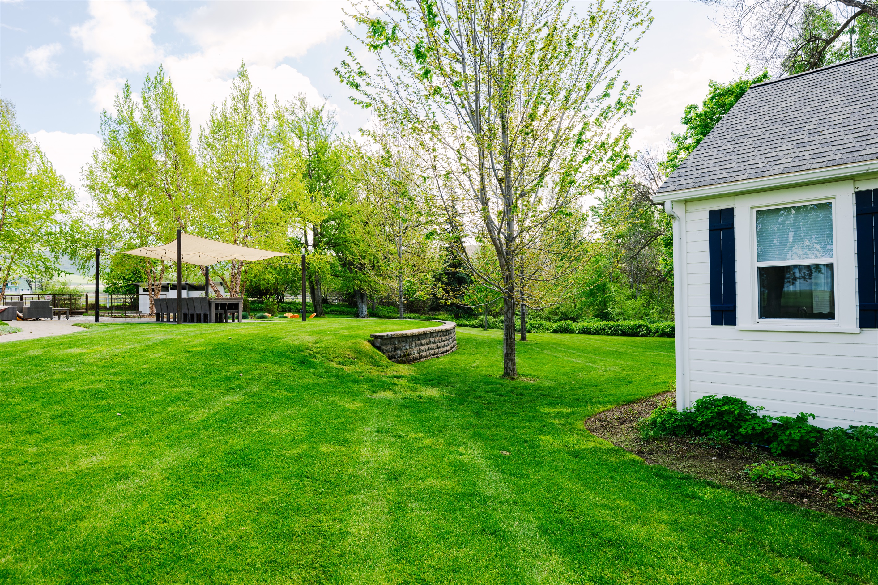 View of yard from the side of the Cookhouse.