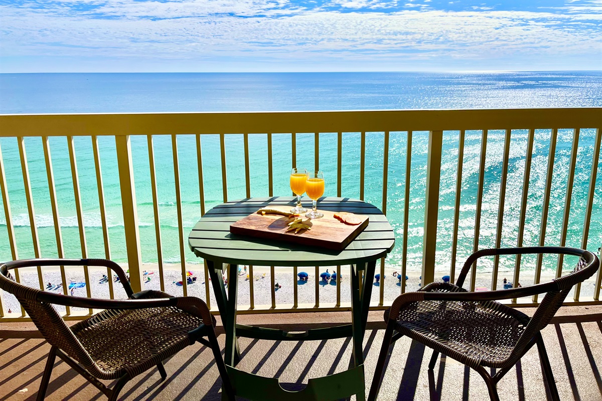 Ocean view from balcony 