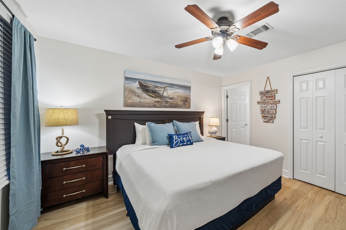 King Size Bed in Master