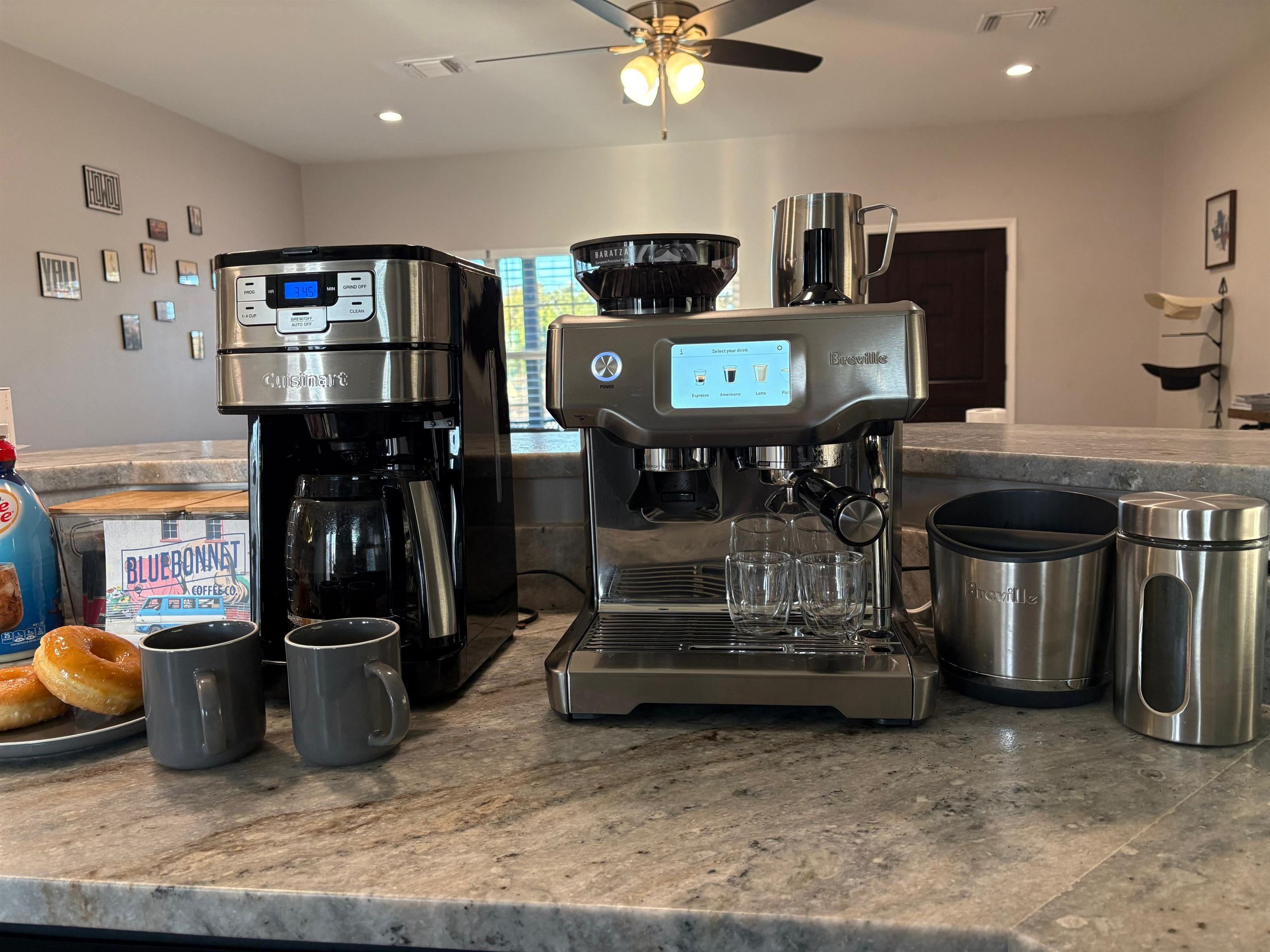 NEW Coffee Station - get your inner Barista ready it's simple, tell the machine what type of coffee you like on the touch screen and it talks you through step by step.