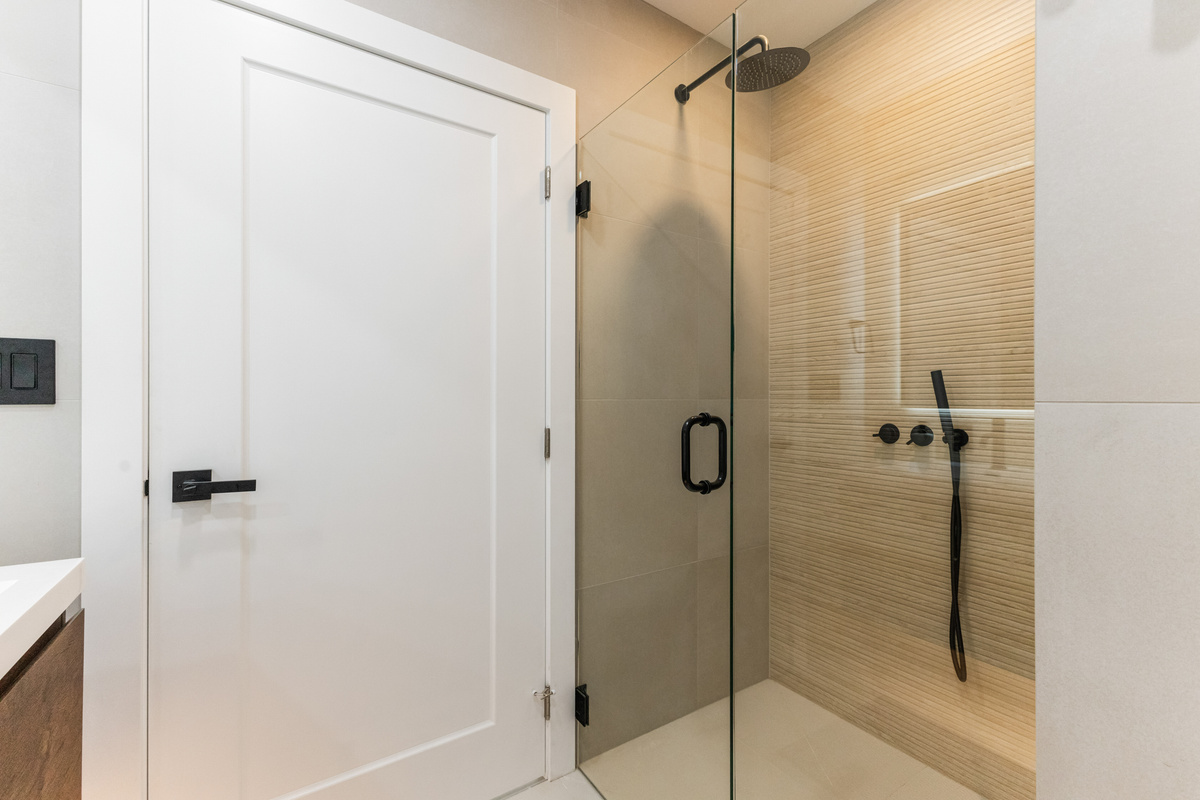 Glass, tile, and hot well water