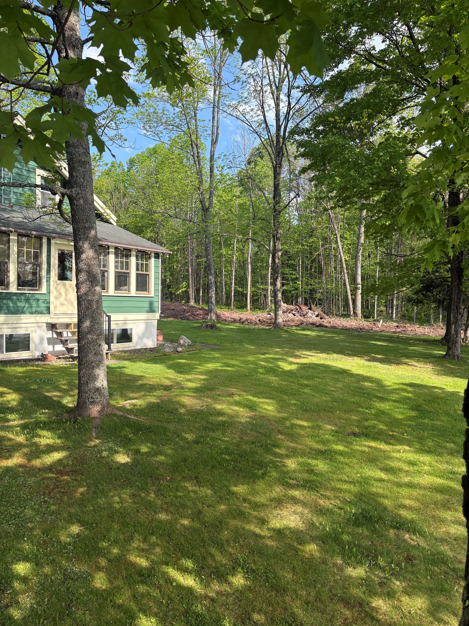 Front yard looking towards the empty lot