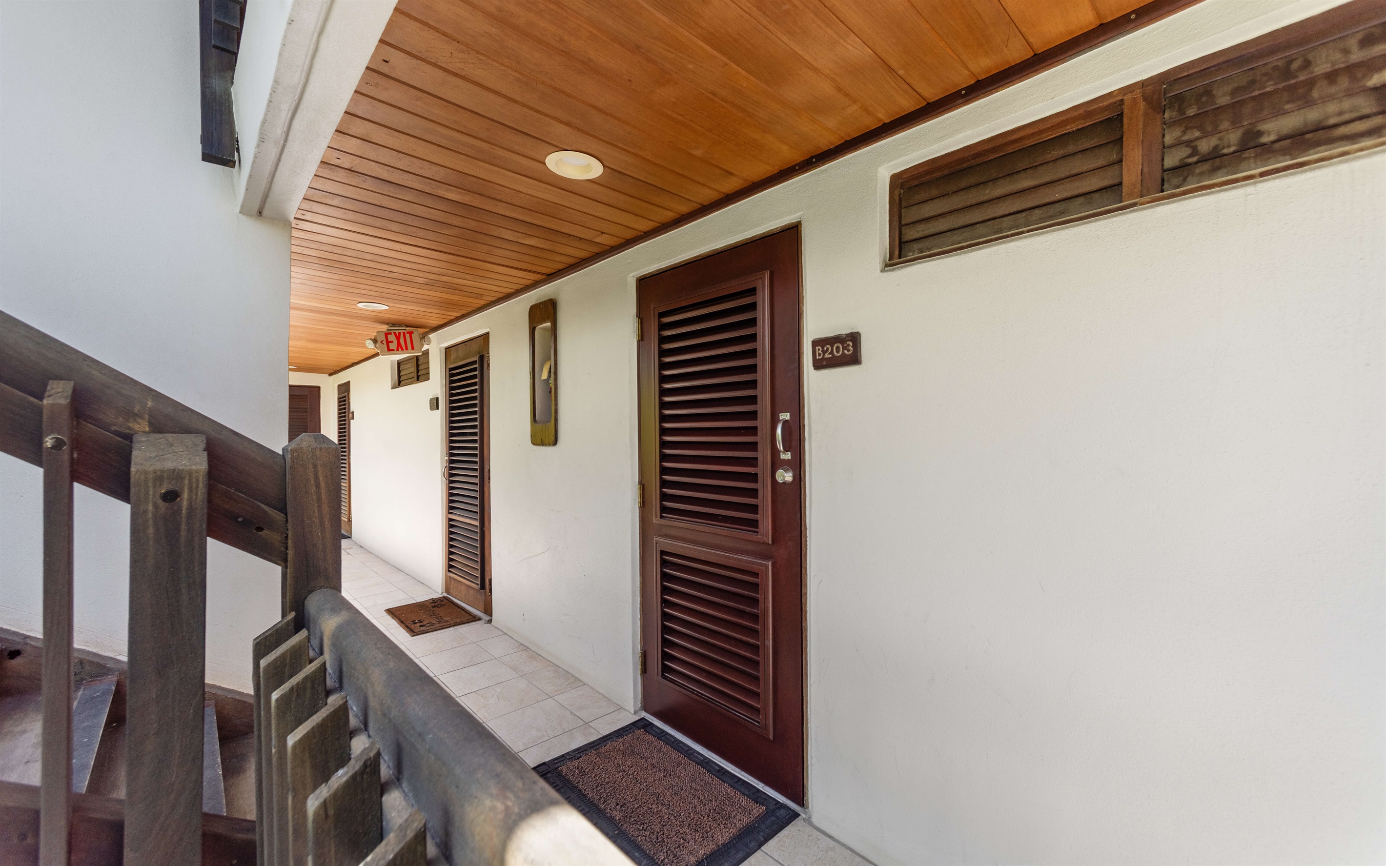 Sapphire Condo is just six steps up from the parking area ( free parking!)