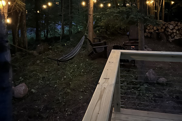 Firepit from deck
