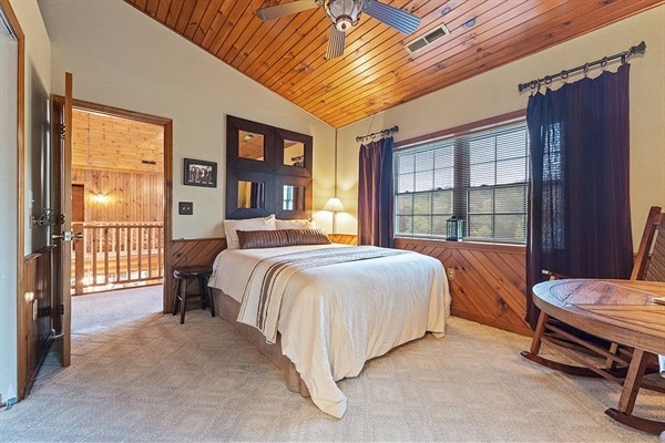 Upstairs queen bedroom
