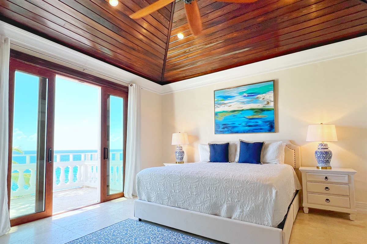 Enjoy Bedroom cozy seating nook and king-size comfort.