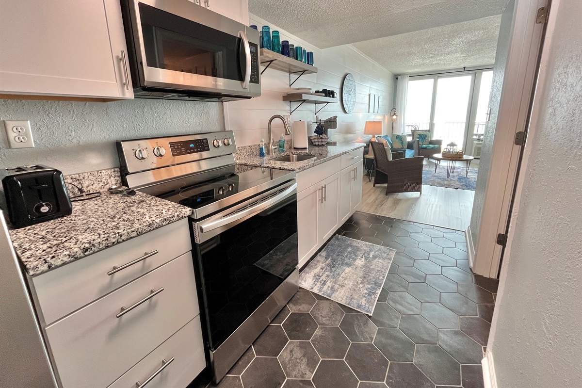 Kitchen to Living Room View