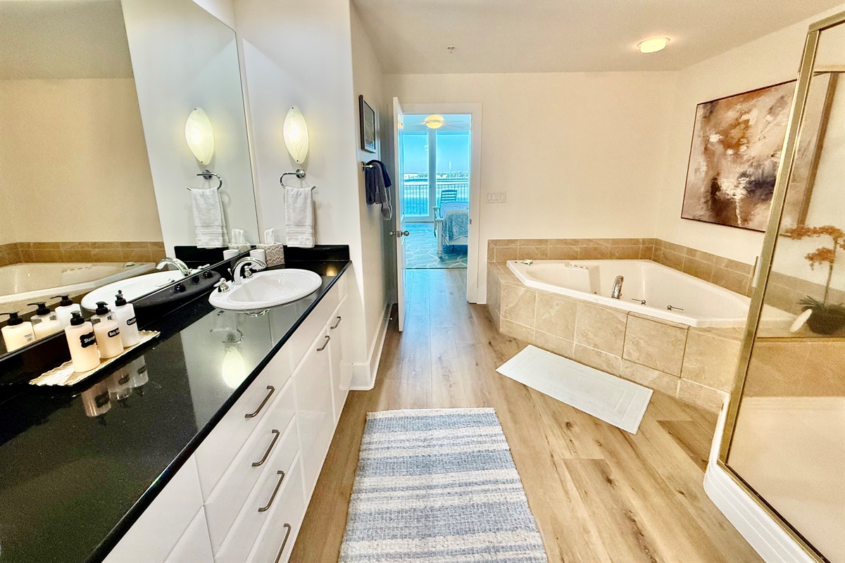 And you even have spectacular views from the bathroom!