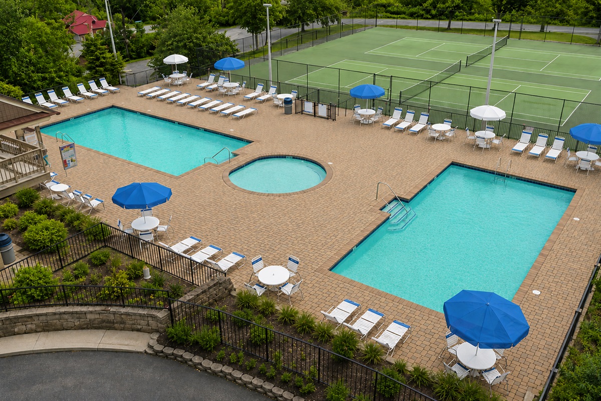 Chalet Village Pool 1 of 3 Resort Pools (summer only)