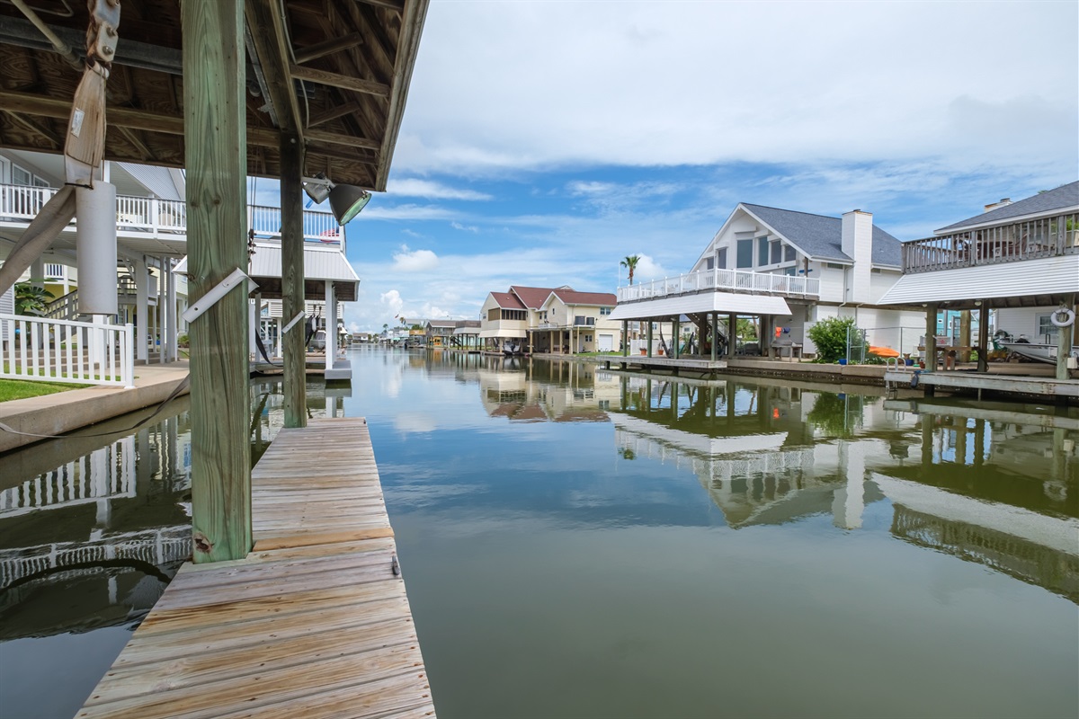 Fish from the home and bring your boat.  Underwater lights available for your night time fishing.