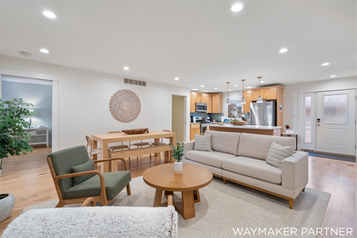 Enjoy hanging around the fireplace and watching TV.