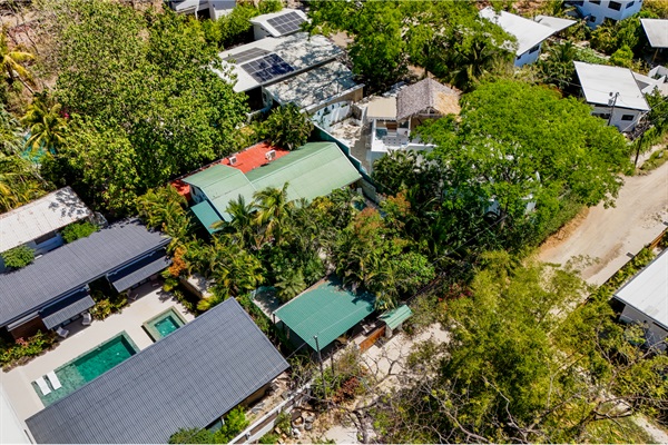 Aerial view of house