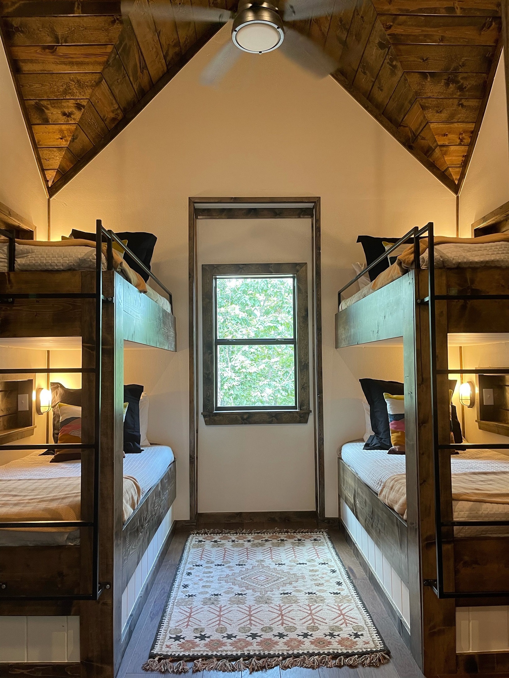 Bunk room featuring XL twin beds so even adults will sleep well!