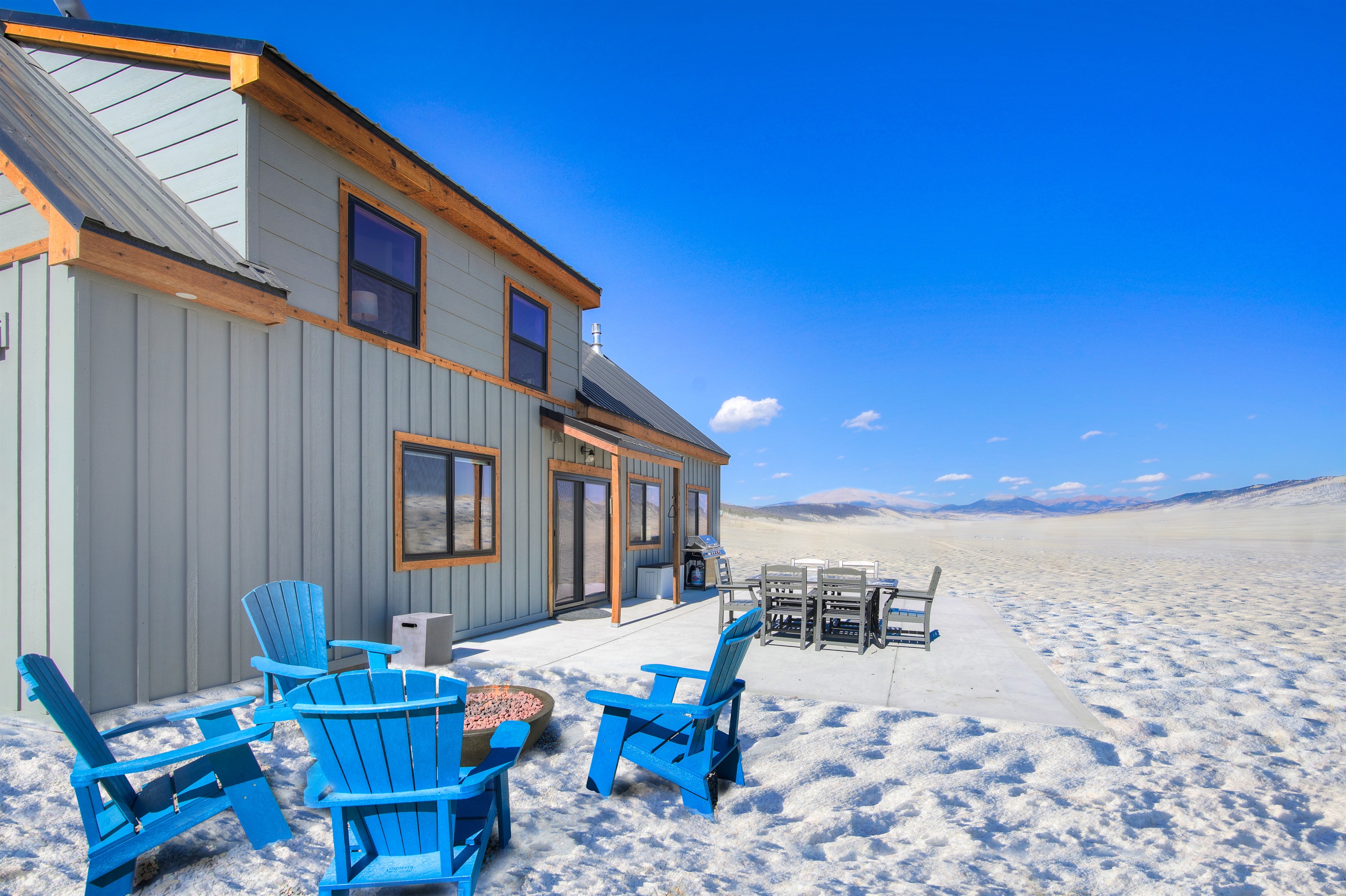 Farmland views for miles! [Back Patio]
