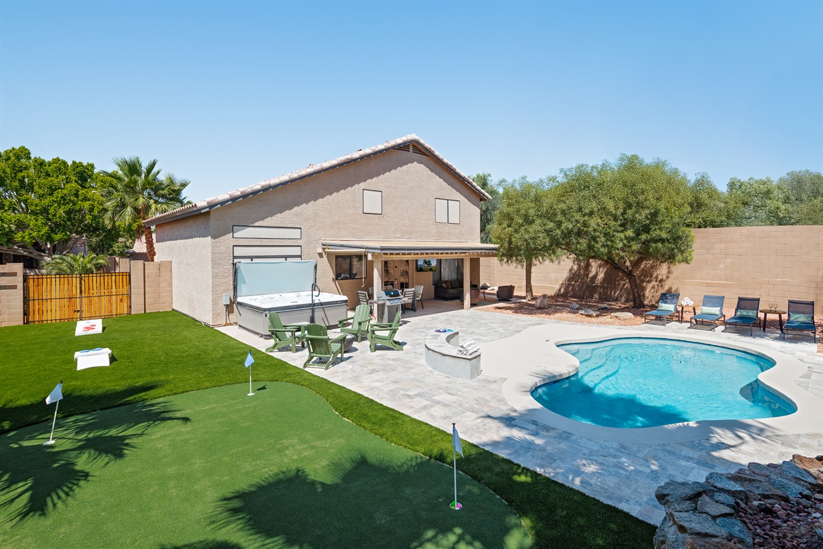 Putting Green Next to the Heated Pool
