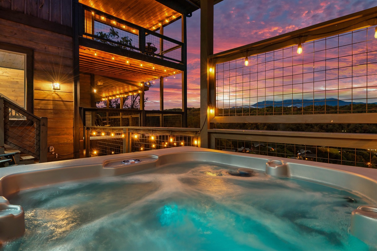 Soak away your worries in our relaxing hot tub