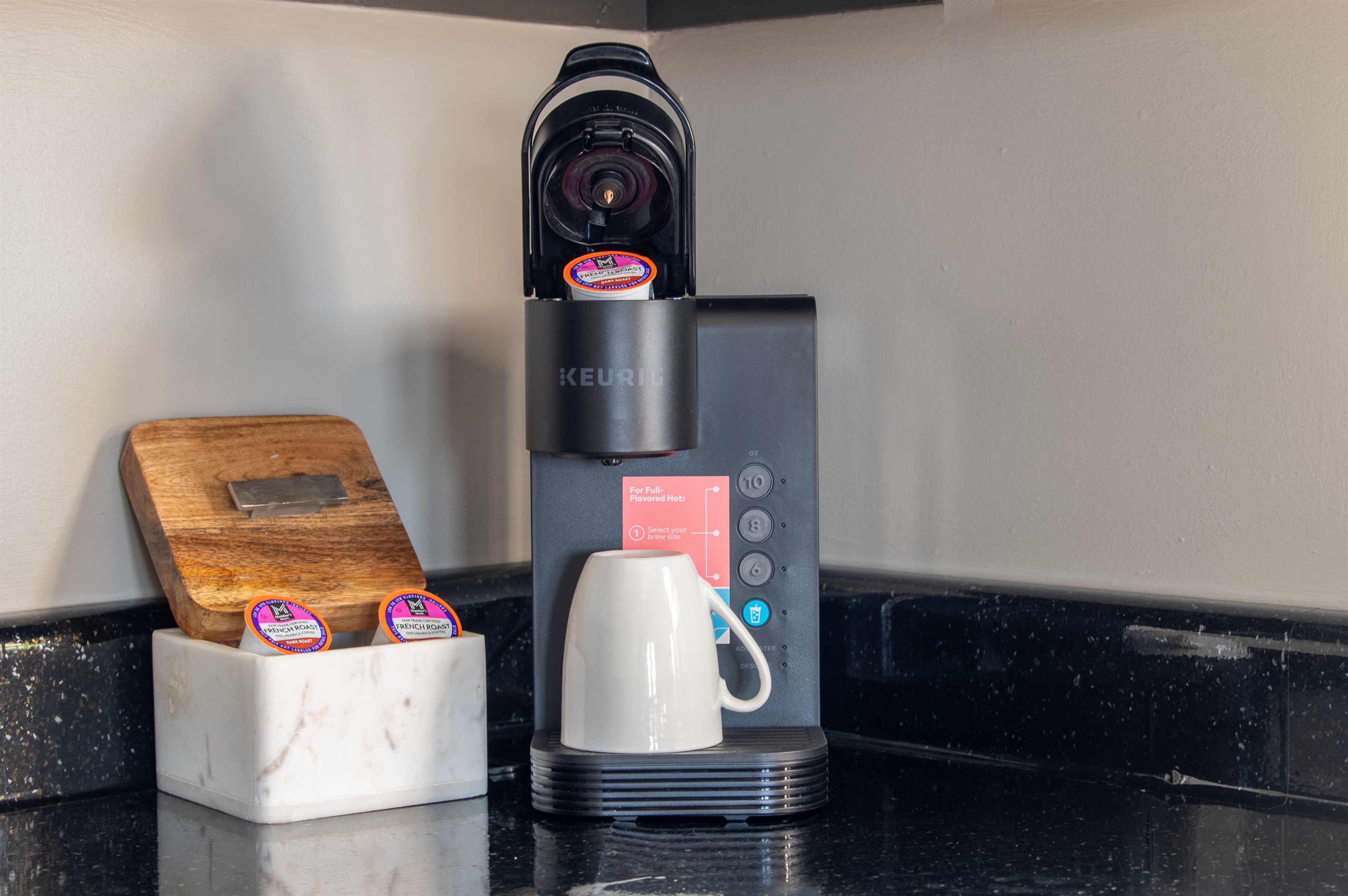 Coffee is a must - even (and especially) on vacation! Find everything you need for your morning cup of brew.