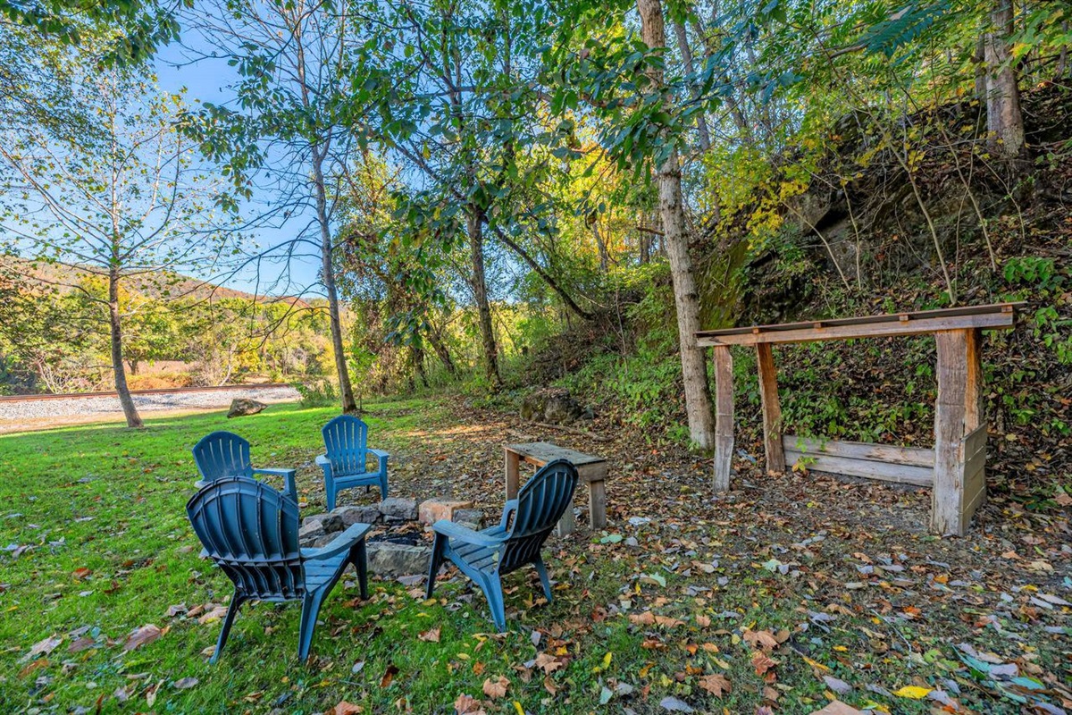 Bring smores making and a bundle of wood! The firepit is in the front yard. 