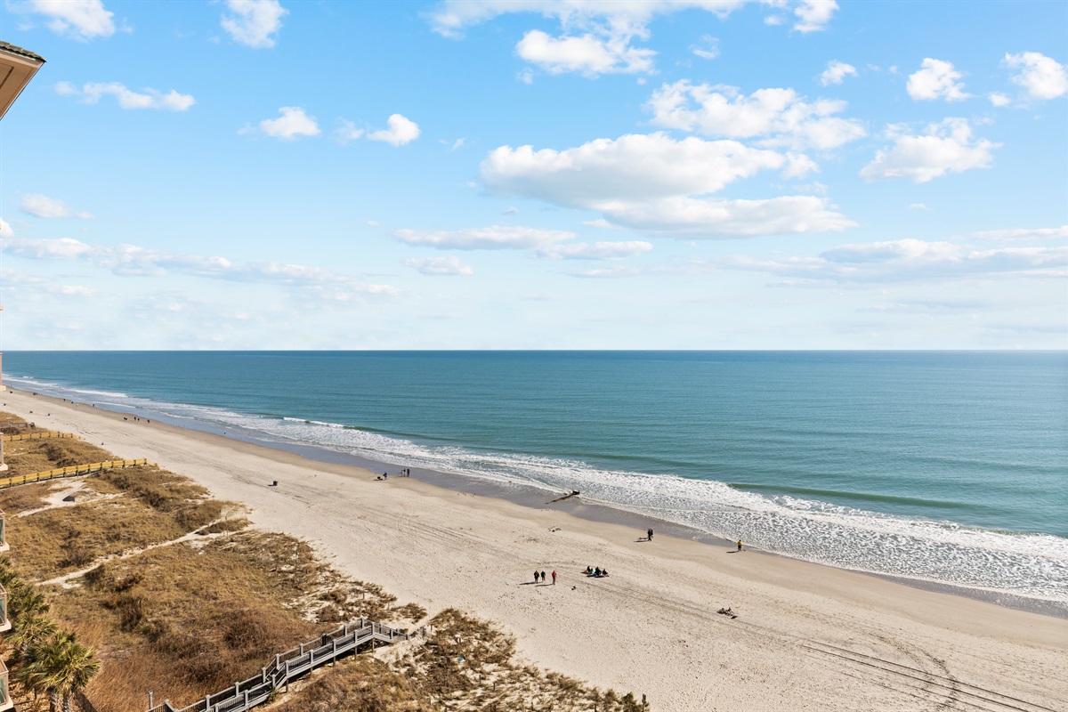 Beach view from the balcony