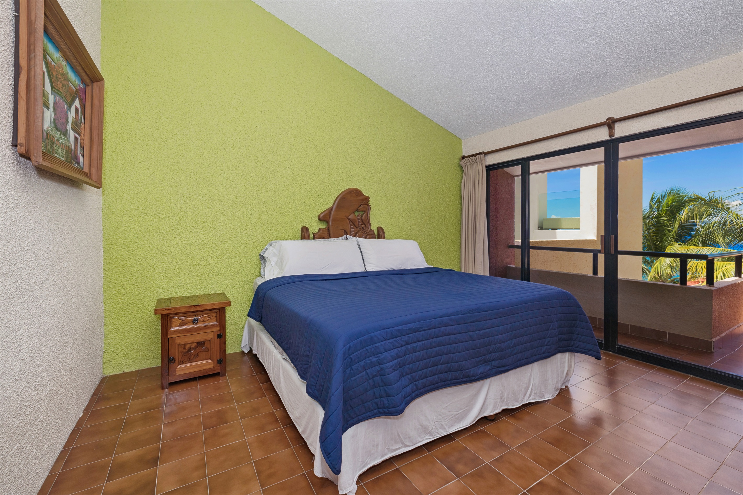 Bedroom 1 on 2nd Floor with Private Bathroom and Balcony