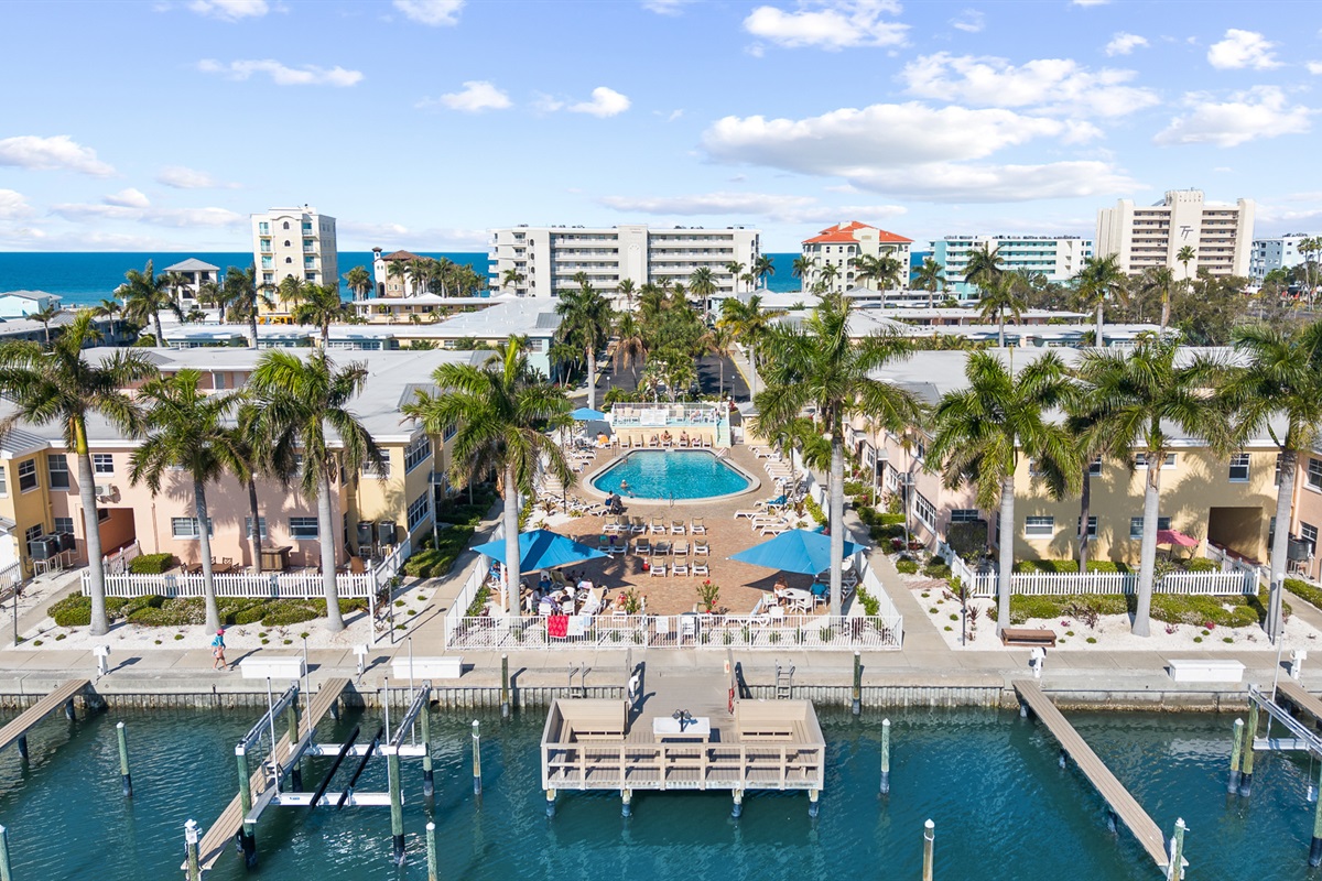 Waterfront heated pool