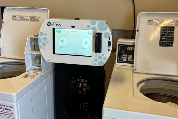 Laundry room is available on our floor. Just 4 doors down. Cash or Card is accepted!