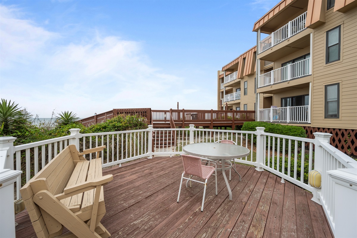 Outside sitting area