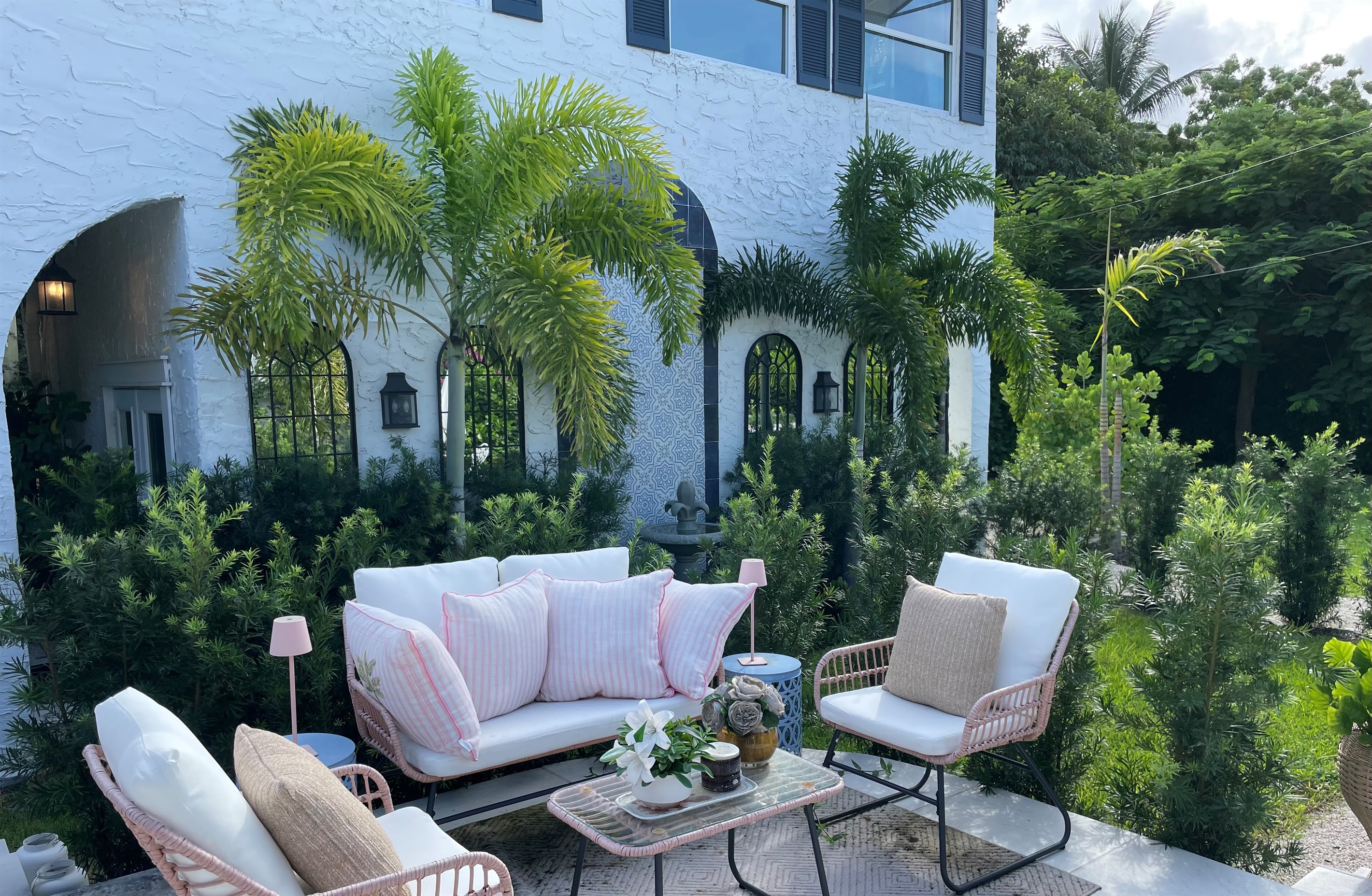 The peaceful patio is perfect for morning coffee, a late night beverage or just relaxing while reading a book.