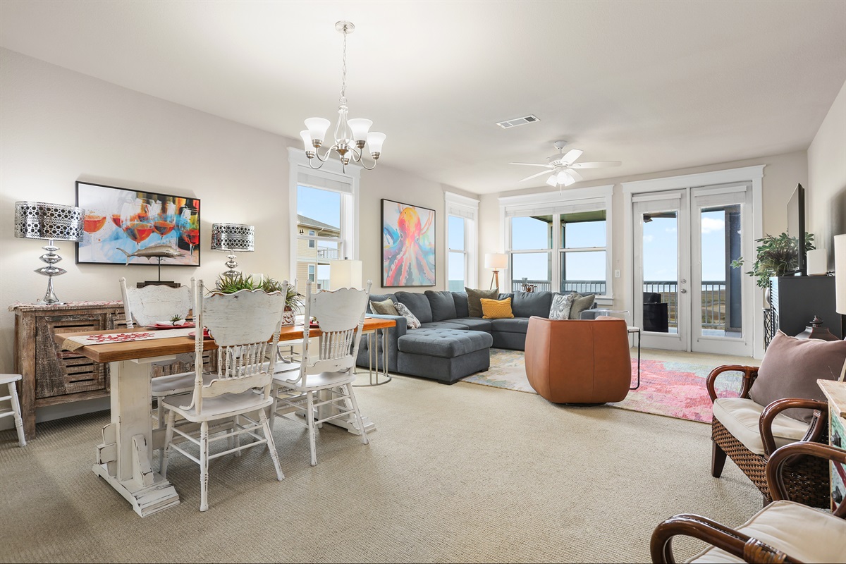 Large and open living area.