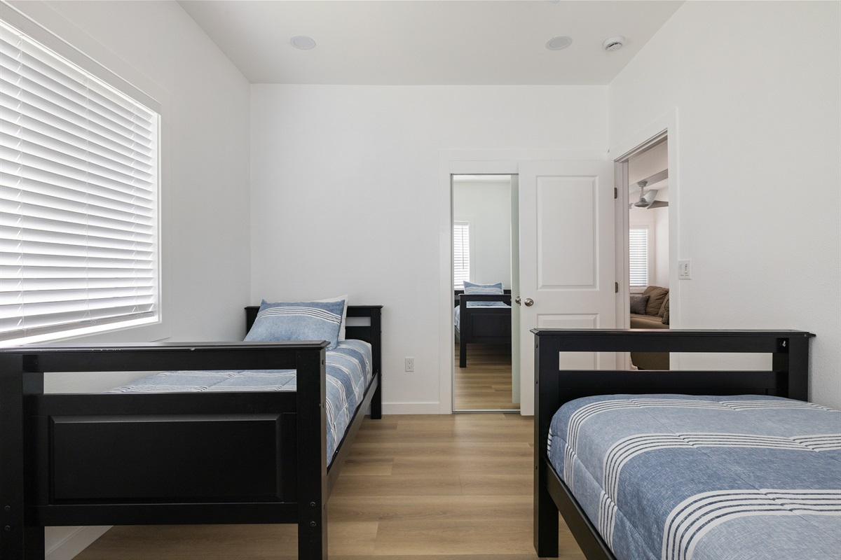 two twin beds