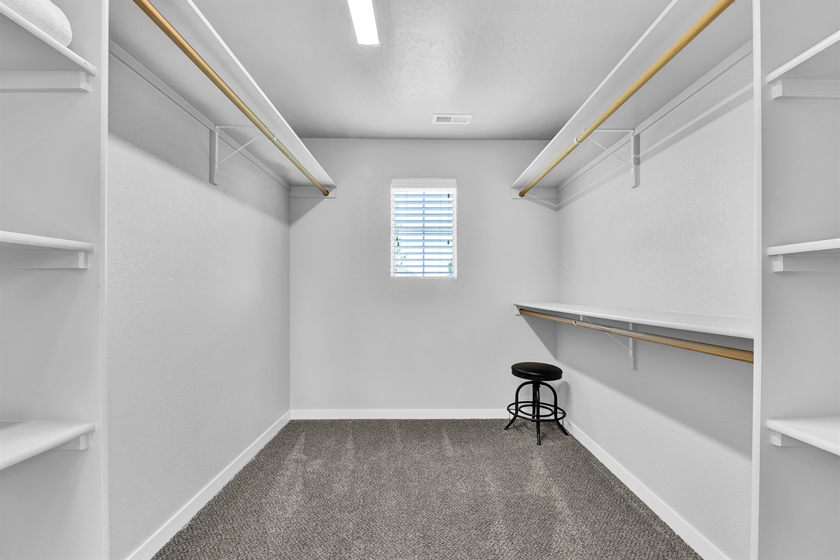 Primary closet