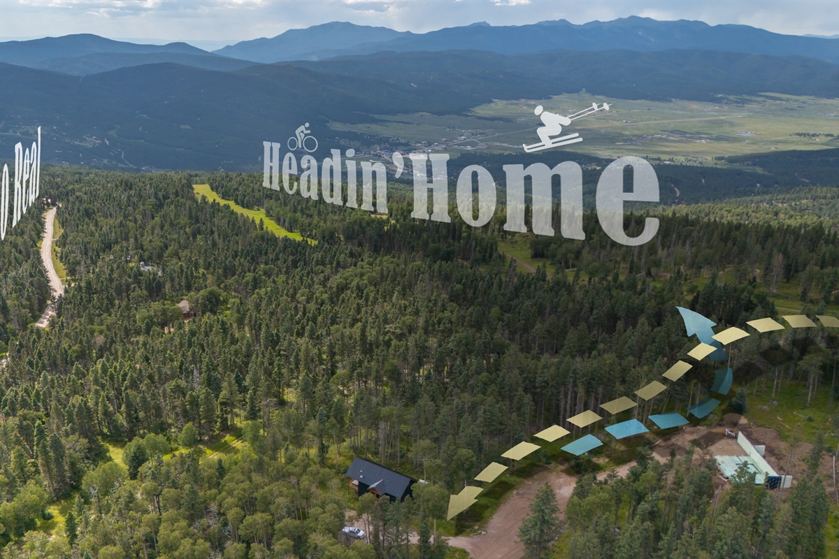 Ski- (and bike-) in/out diagram.