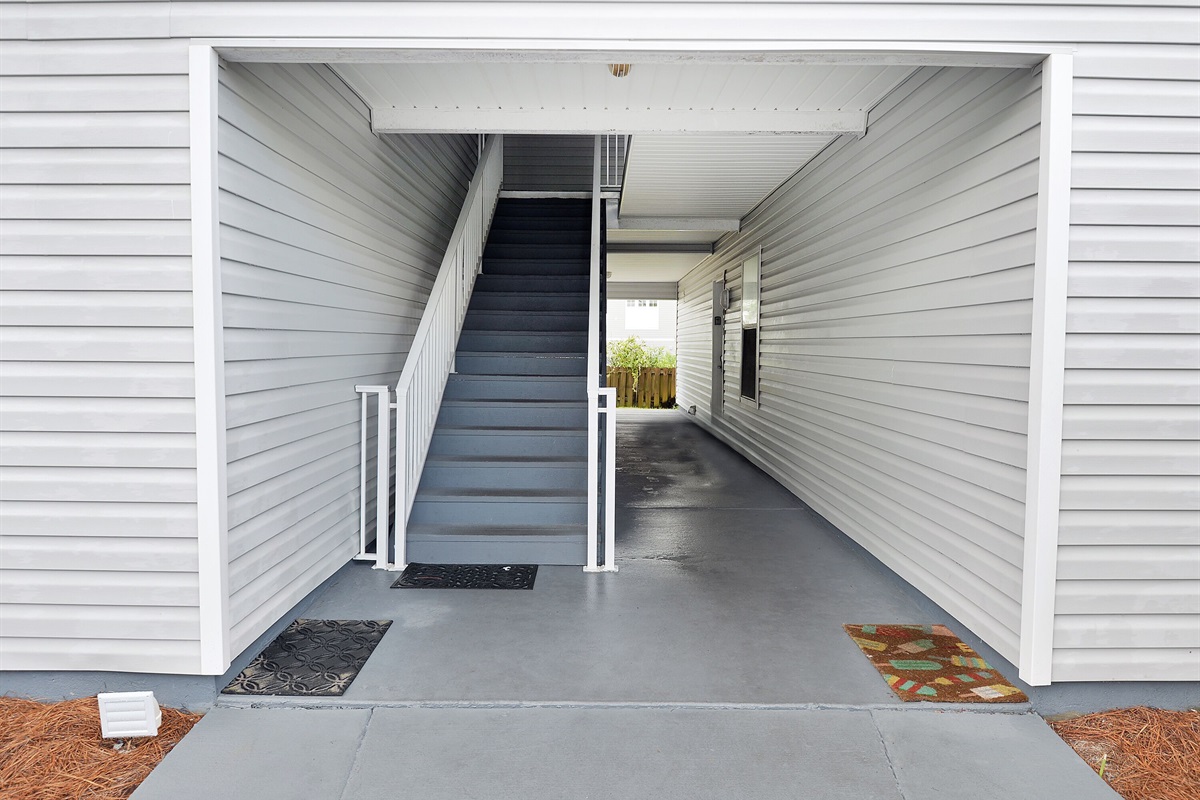 Entry to our building breezeway