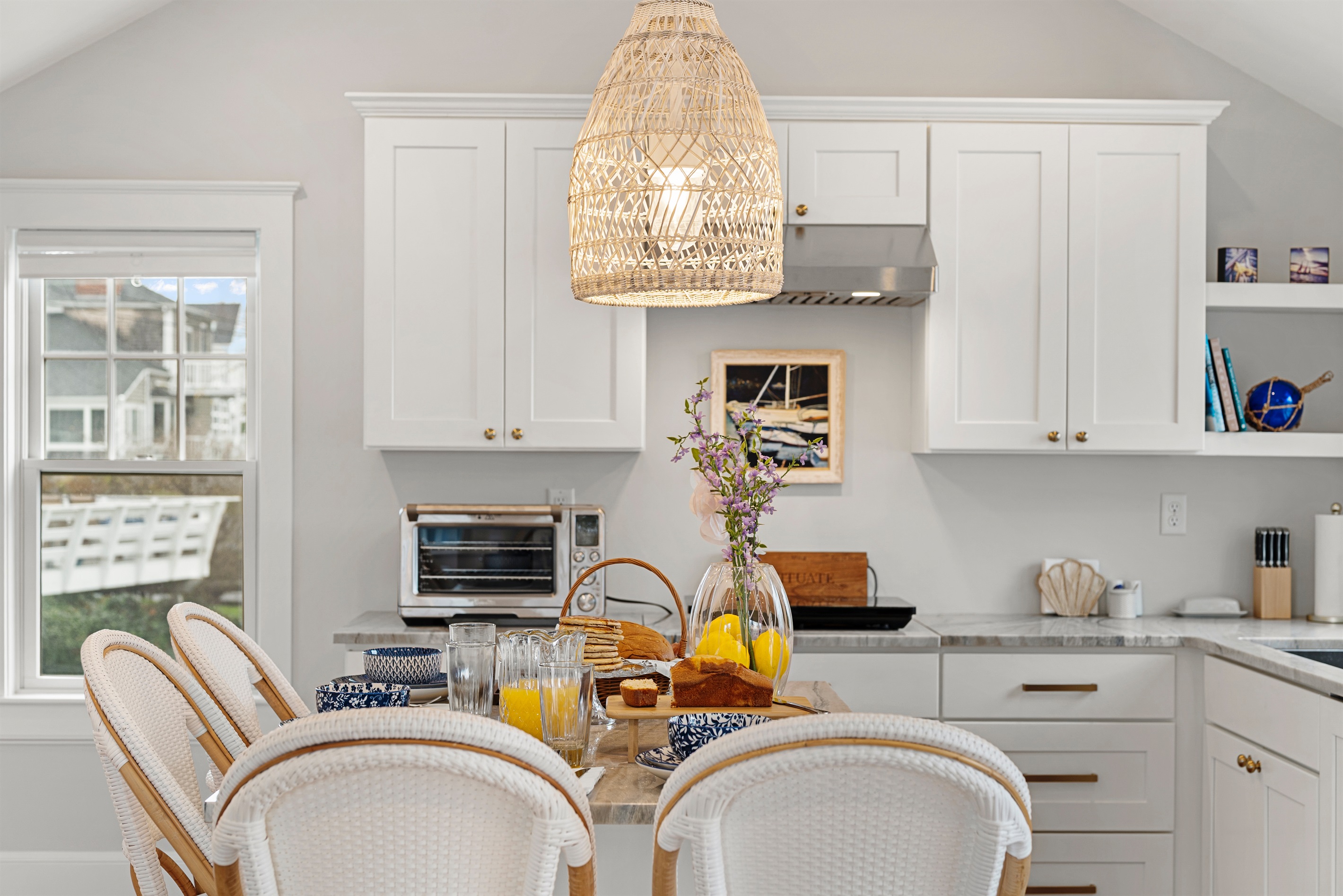 Prepare meals with convenience in this well-appointed kitchen.