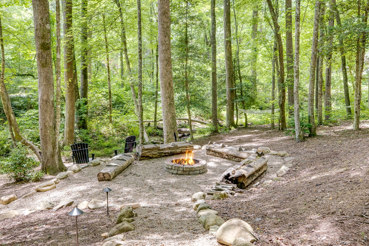 Gather around the fire pit
