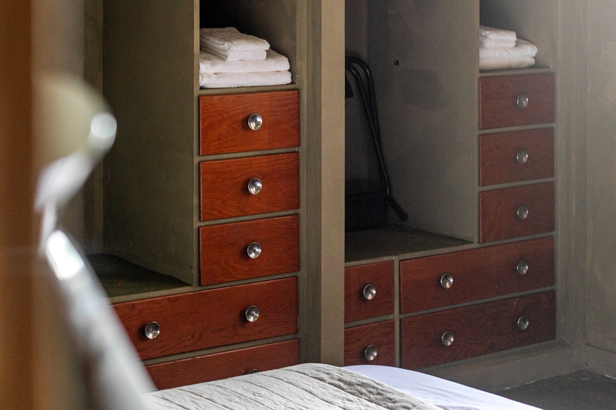The primary bedroom offers both comfort and practicality, with abundant storage that makes it easy to unpack and feel at home.