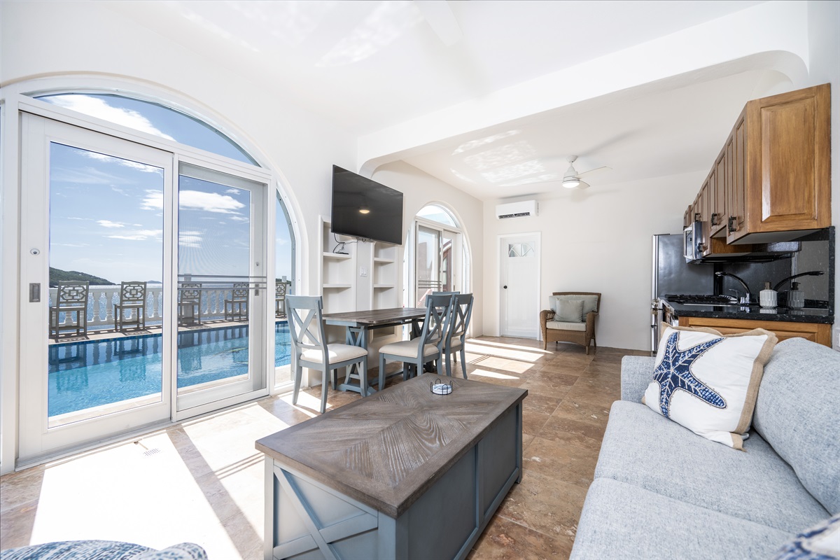 You can watch the smart TV or the views. It's up to you!