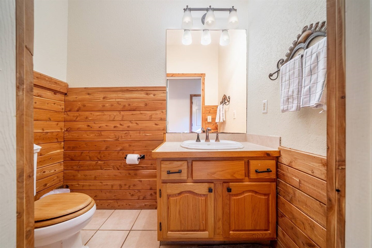 Guest Bathroom available to guests, and accessible via main corridors.