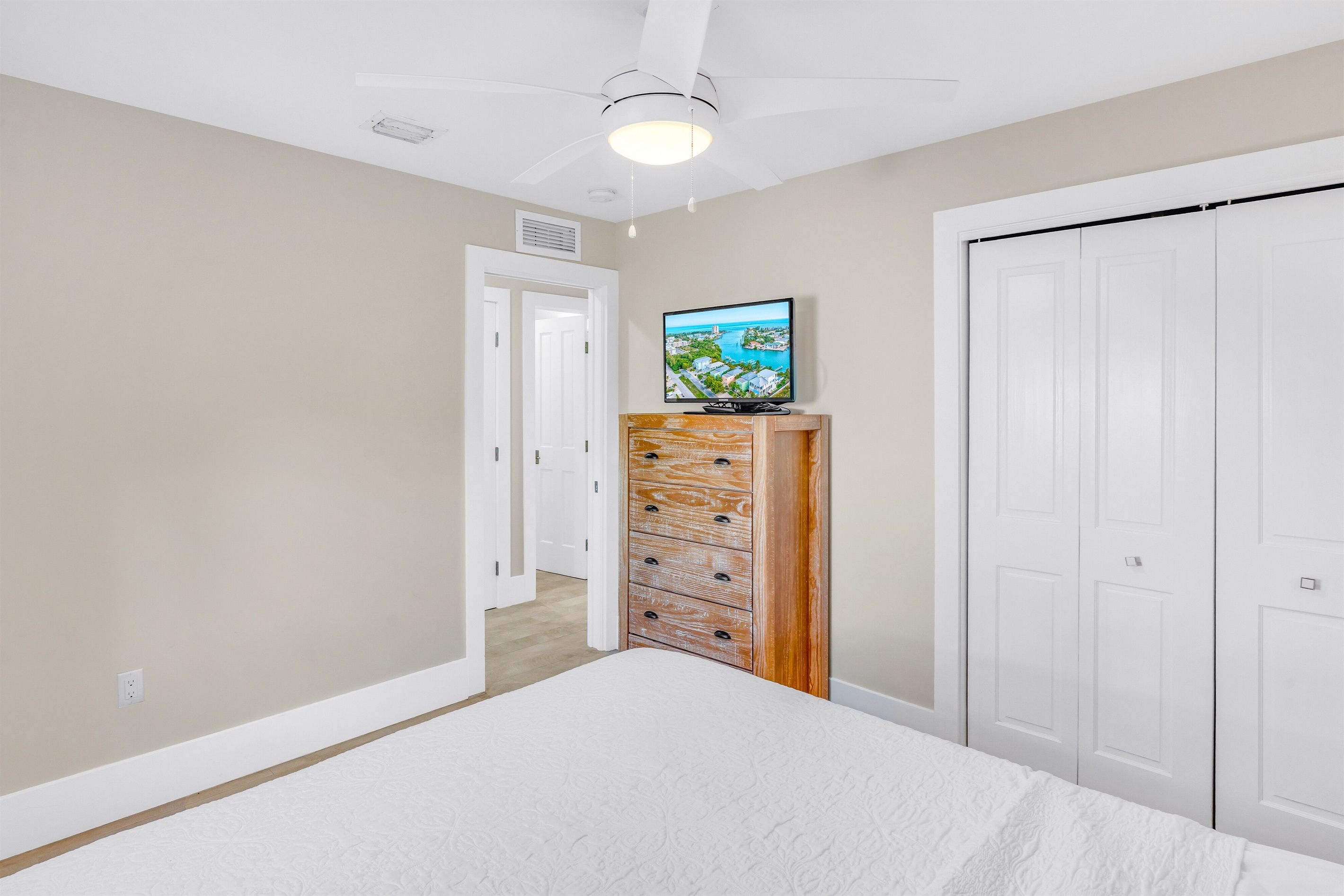 TVs included in every bedroom.